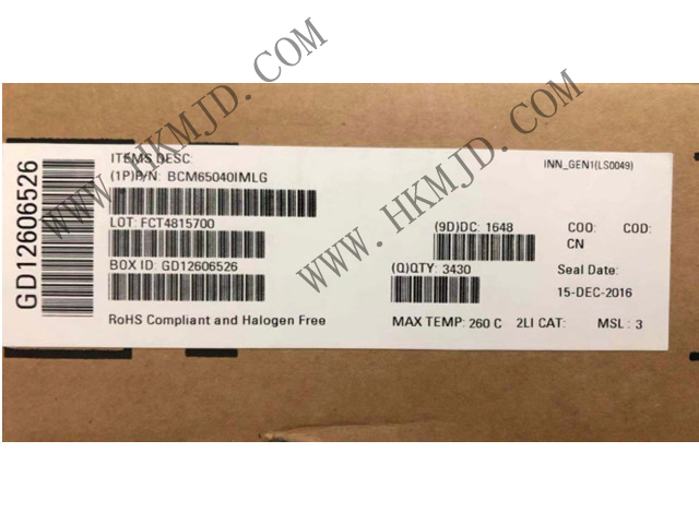 BROADCOM BCM65040 BCM65040IMLG 接口 - 驅(qū)動器，接收器，收發(fā)器
