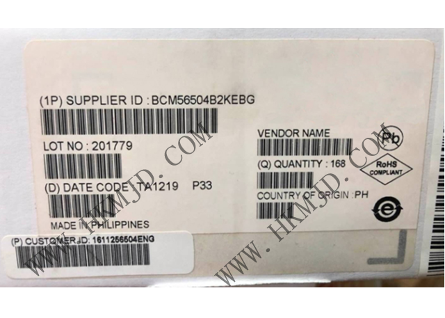 以太網(wǎng) IC BCM56504B2KEBG 24端口GbE多層交換機(jī)，帶4個(gè)10GbE/HiGig+?端口