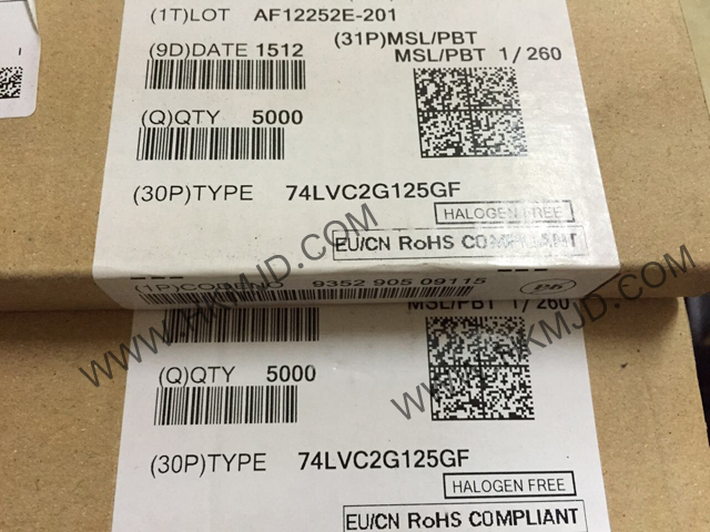 供應集成電路 8-XFDFN 74LVC2G125GF 雙總線緩沖器/線路驅動器；3態(tài)