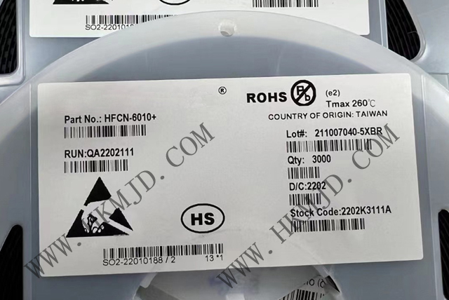 Mini-Circuits濾波器 HFCN-6010+ LTCC 高通濾波器，6300 - 15000MHz