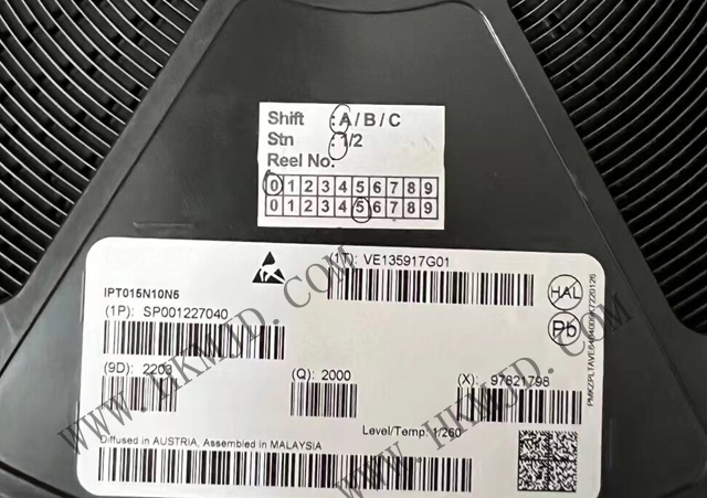 【出售INFINEON】N溝道 MOSFET IPT015N10N5 OptiMOS? 5功率晶體管，100V