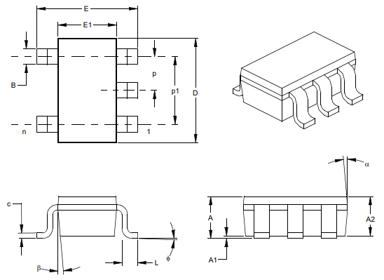 （Microchip）溫度傳感器TC77-5.0MCTTR-VAO 數(shù)字，本地 -40°C ~ 125°C 12 b SOT-23-5