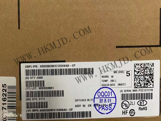 【分銷onsemi】AR0330CM1C12SHKA0-CP CMOS 圖像傳感器，300 萬像素，1/3 英寸