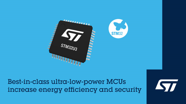 意法半導體推出STM32U3微控制器，面向遠程、智能和可持續(xù)應用