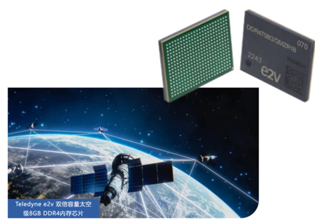 Teledyne e2v 雙倍容量太空級 8GB DDR4 內(nèi)存芯片，面向高可靠性太空應(yīng)用