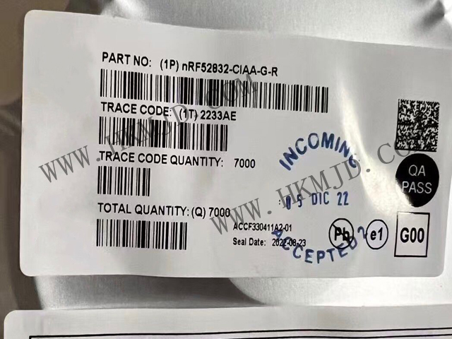供應(yīng)芯片——Nordic NRF52832-CIAA-G 多功能藍(lán)牙5.3系統(tǒng)級(jí)芯片（SoC）