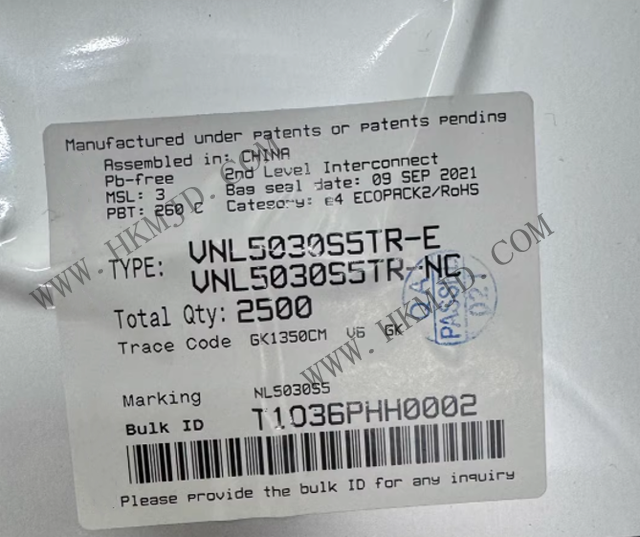 VNL5030S5TR - OMNIFET III 全面保護低側驅動器 - 意法半導體