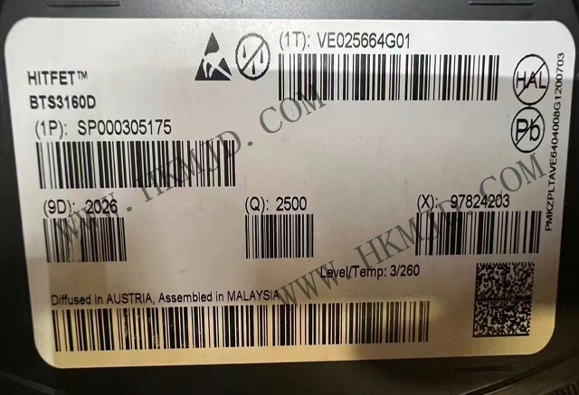 供應(yīng) 英飛凌 BTS3160D 單通道智能低側(cè)功率開(kāi)關(guān)，帶保護(hù)功能
